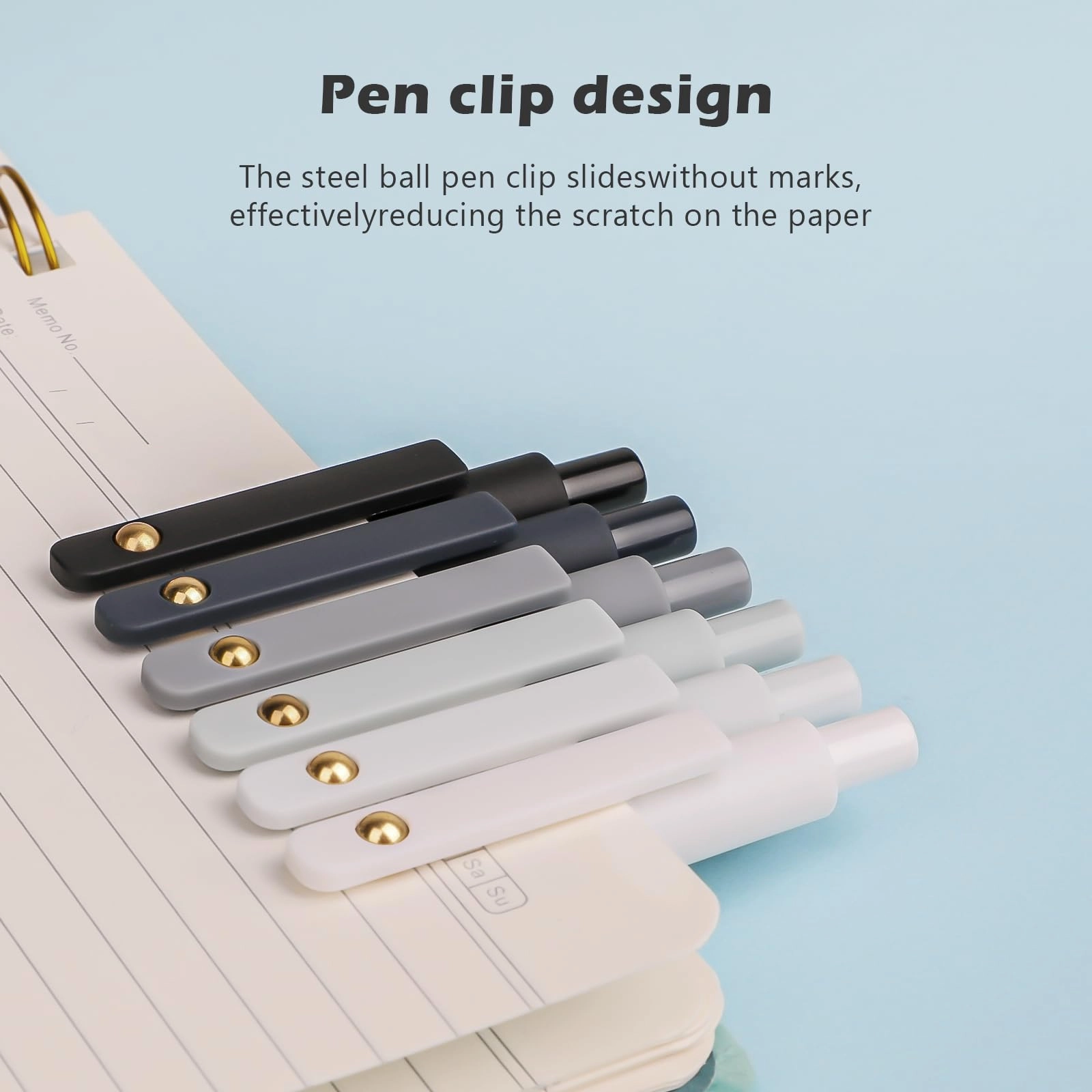 Gel Pens - 6 Pcs 0.5mm