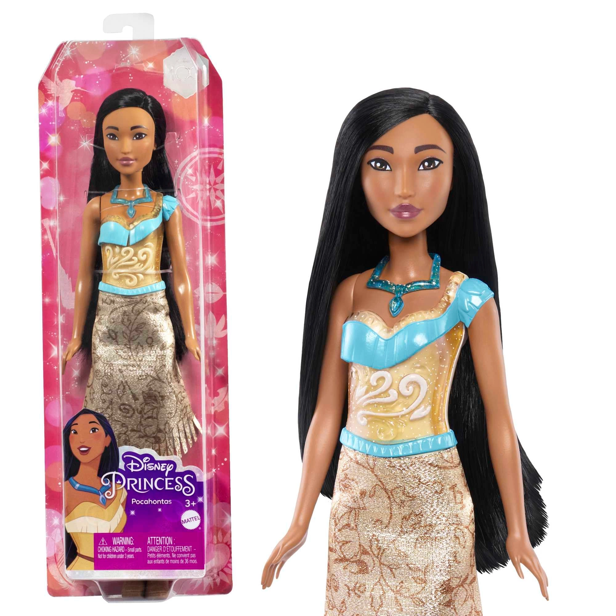 Mattel Pocahontas Fashion Doll - Posable Sparkling Clothing Accessories Ages 3+