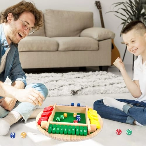 Shut The Box - Wooden Dice Game