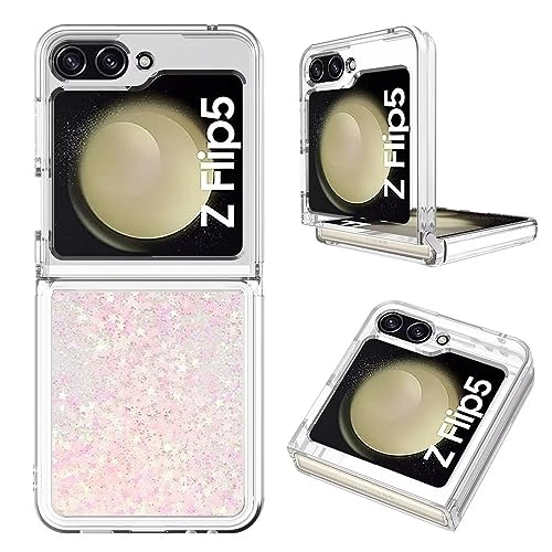 Sparkle Floating Liquid Case - Polyurethane Silicone for Samsung Galaxy Z Flip 5