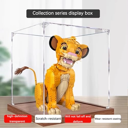 Display Case - 40x30x34 cm Wooden Base 2mm