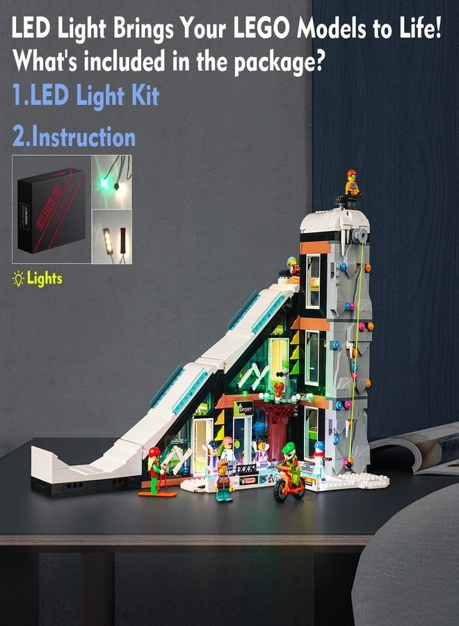 LED Light Kit - for LEGO Ski and Climbing Center 60366 Lights Only No Models