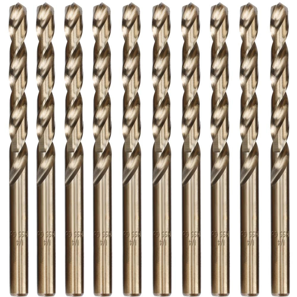 Drill Bit Set - M35 Cobalt 10-Piece 15/64 Inches