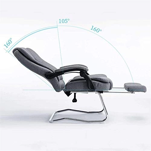 Reclining Chair - Fabric Cotton Black
