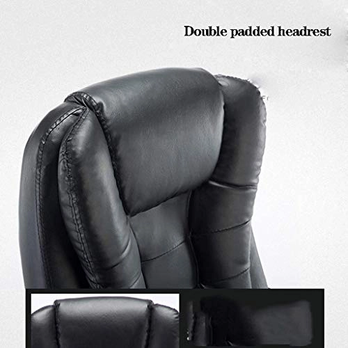 Desk Chair - PU Leather Brown High Back