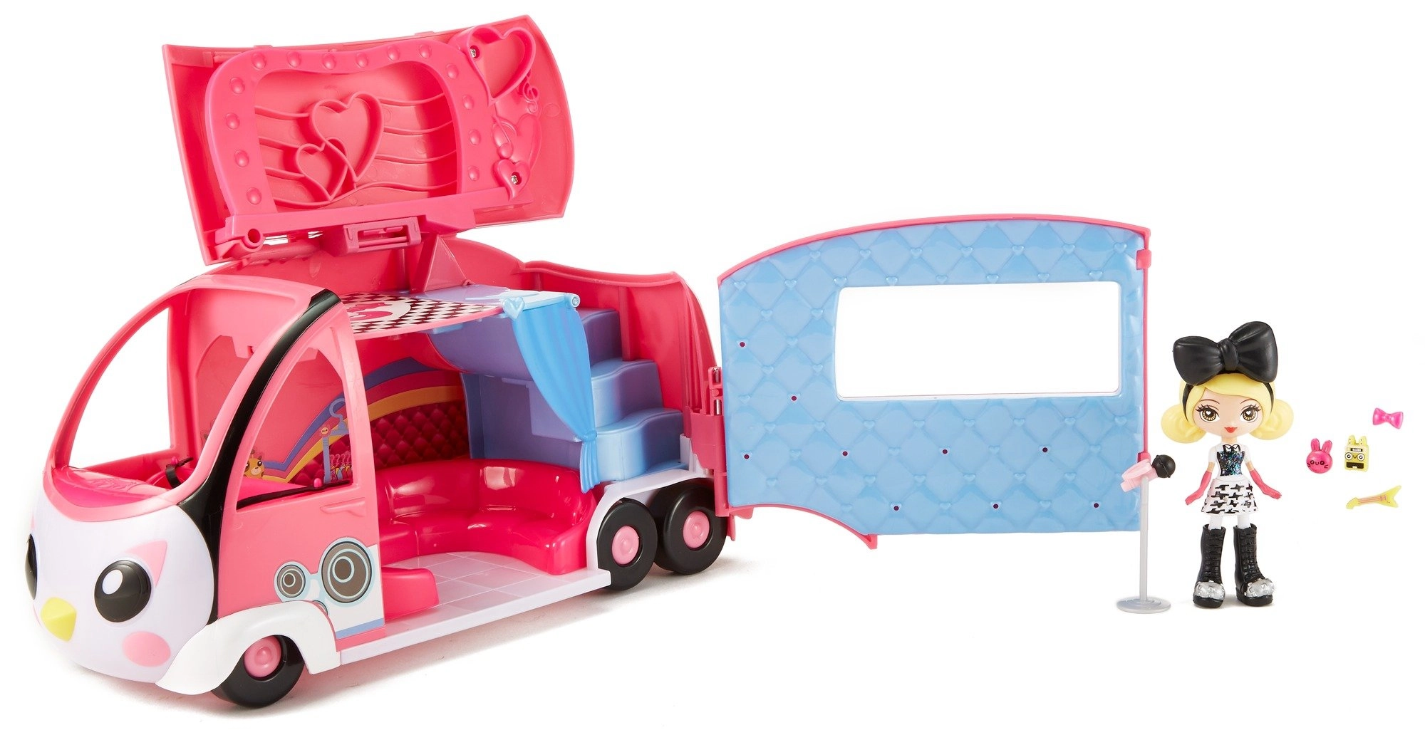 Mattel Kuu Kuu Harajuku Tour Bus - G Doll 5 Harajuku Charms Ages 3+