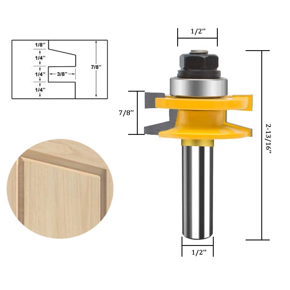 Router Bit Wood Cutter - 1/2-Inch 3PCS