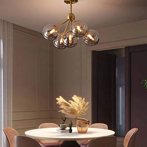 Molecular Crystal Chandelier - Copper 15 heads