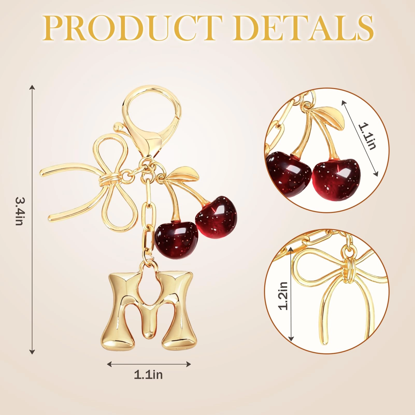 Initial P Keychain - Letter