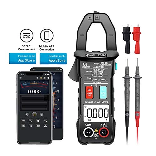 6000 Counts Digital Clamp Meter - 600.0A 26mm
