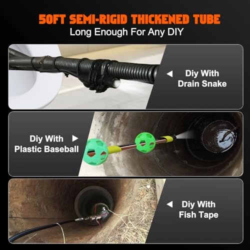Three Lenses Endoscope Camera - 6 mm 15 m