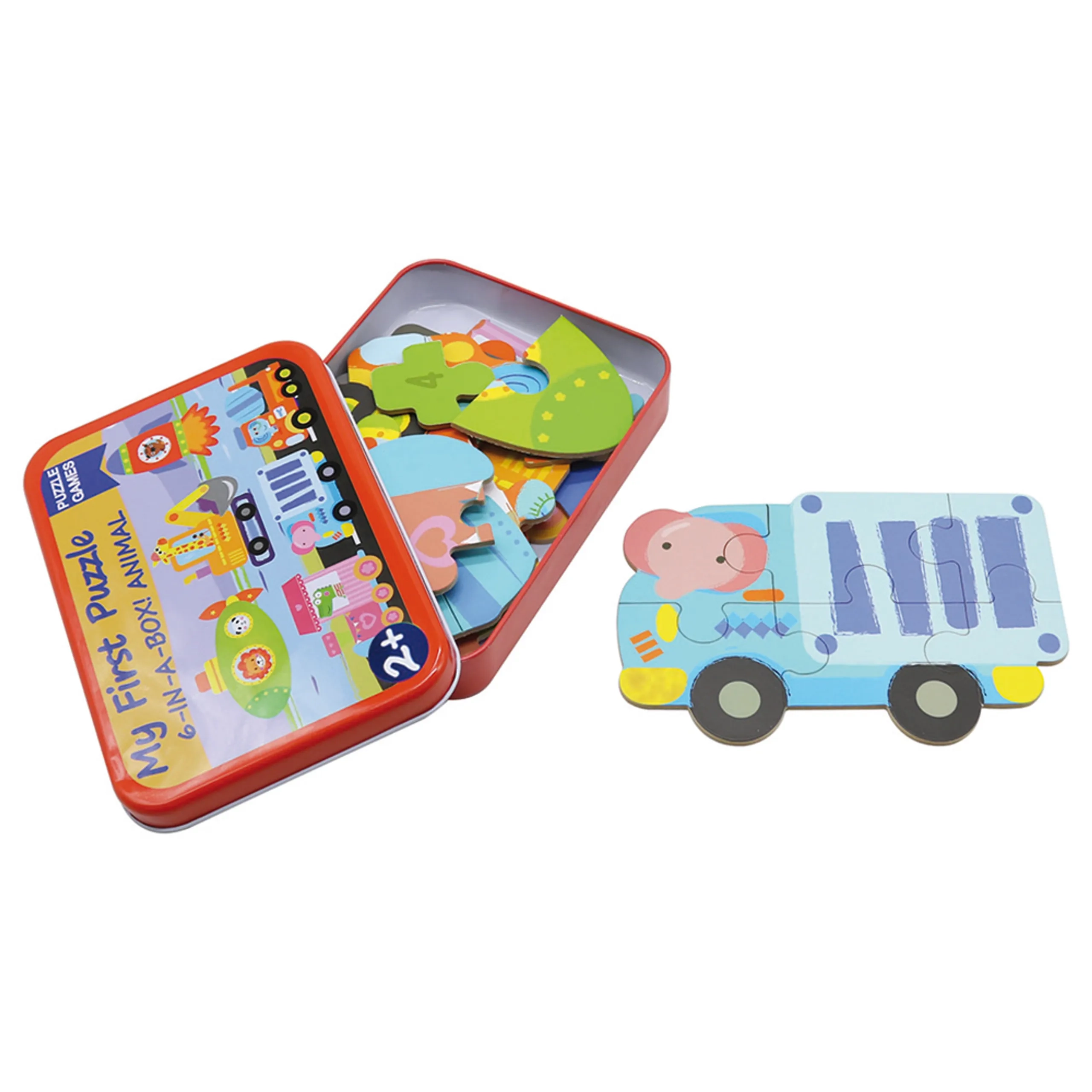 My First Puzzle 6 In A Box Vehicles, - Suitable for 2 years and above 18pcs