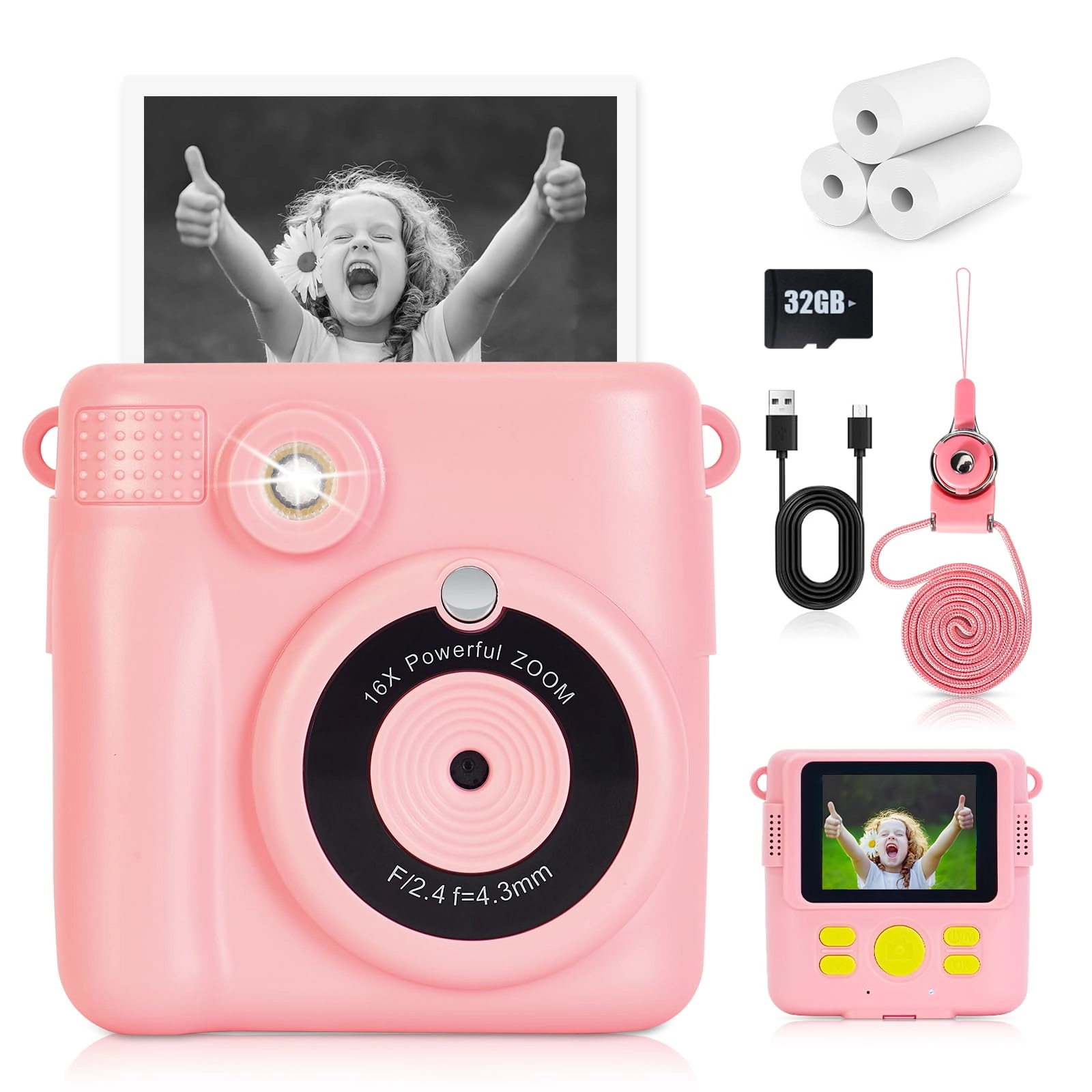 Hikkon KPRNCMR-US - 2.4 Inch 32G Pink