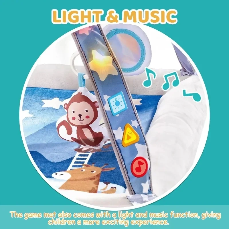 Baby Musical Play Gym Mat - forest-themed Suitable for 0 to 2 years