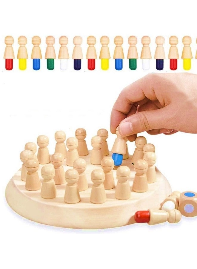 Super Toy Memory Chess - Wooden Color Matching