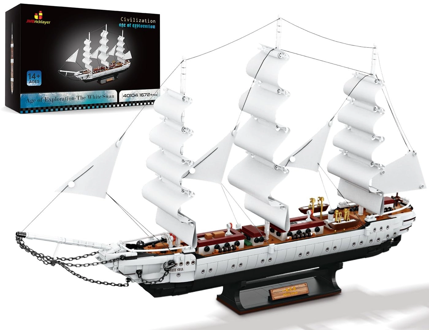 JMBricklayer Ship Building Toy (40104)