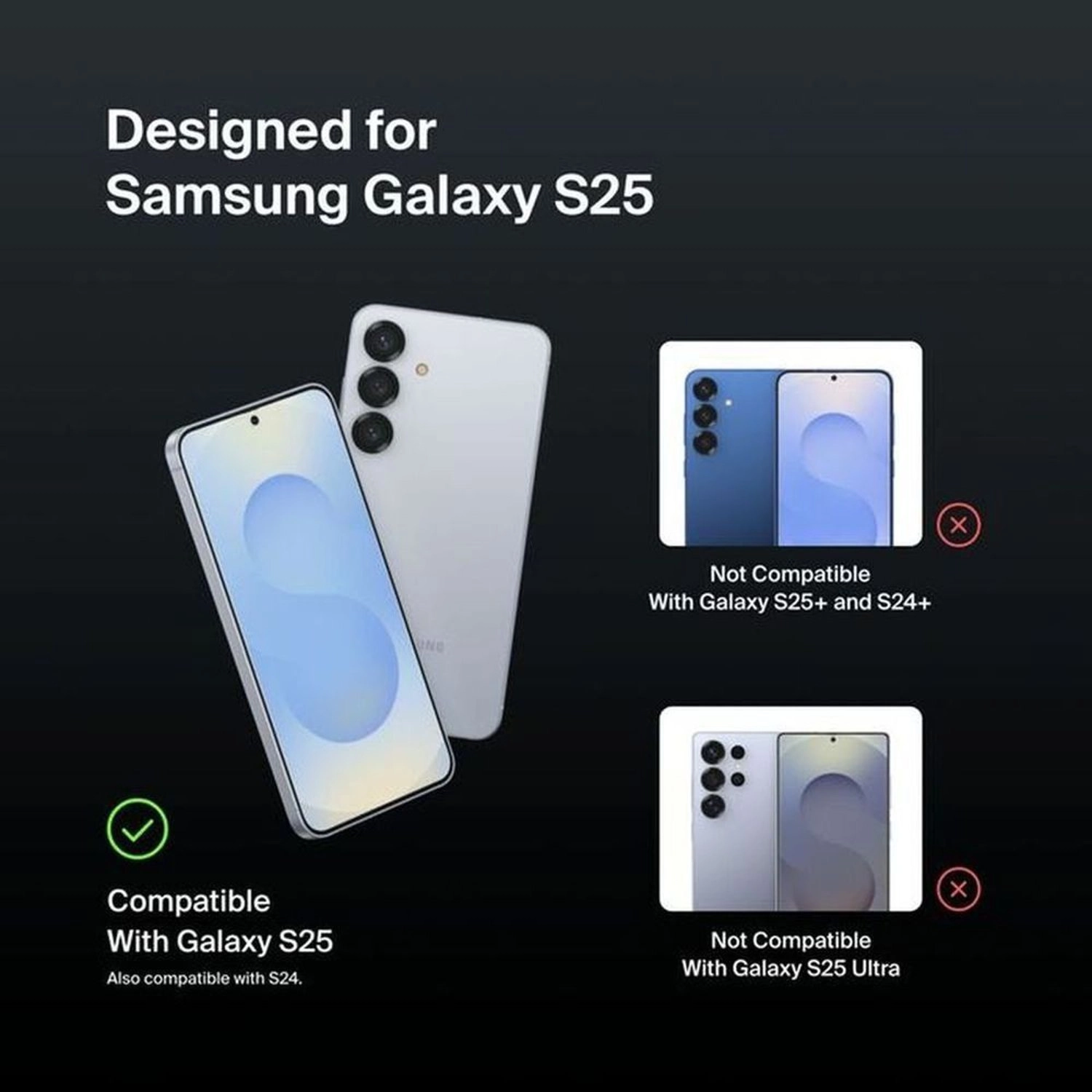 ScreenForce InvisiGlass - Screen Protector Samsung Galaxy S25