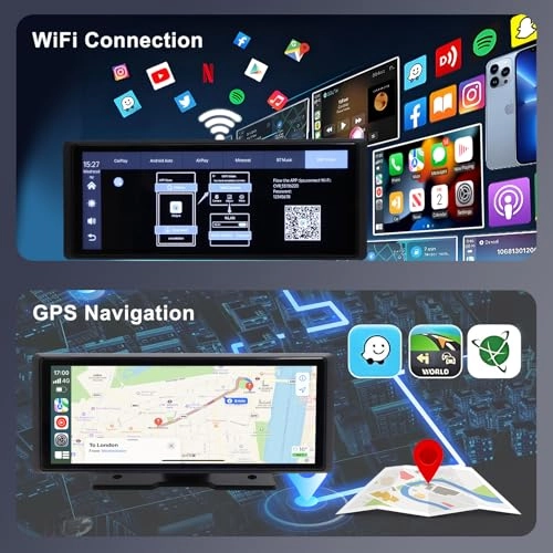 Carplay and Android Auto Wireless Portable - 4K 1080p