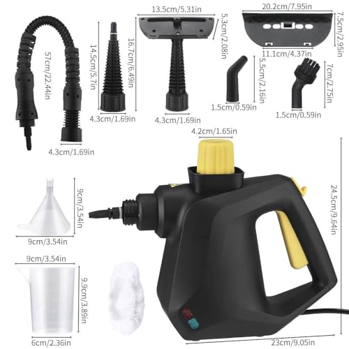 Portable Professional Steam High Pressure Cleaner - Handheld 247cm power cord