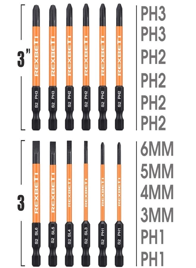 Screwdriver Bit Set - 12 Piece 3 Inch