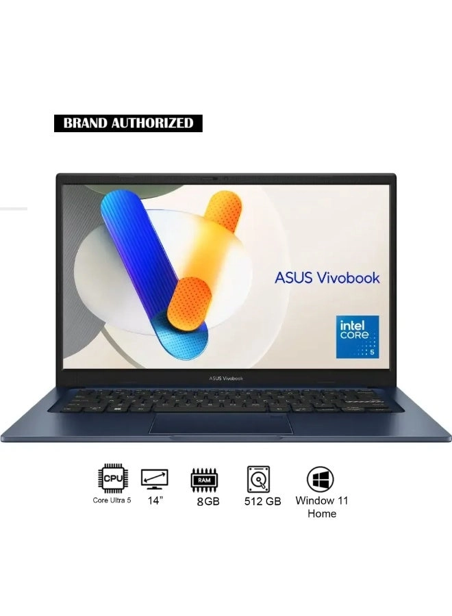 Vivobook 14 X1404 - 14'' Core 5-120U 8GB DDR4 256GB SSD