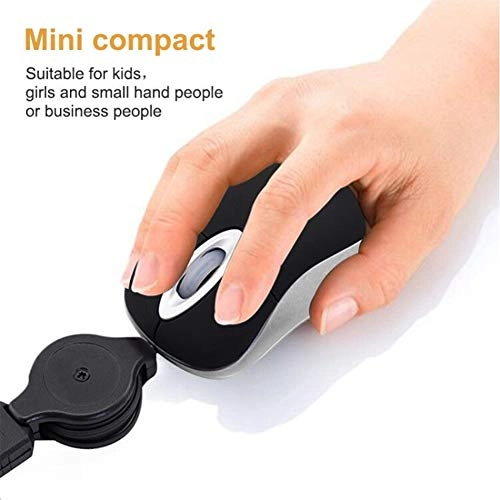 Mini Retractable Optical Mouse - Wired