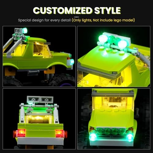 Light Kit for LEGO The Hulk Truck vs. Thanos 76312