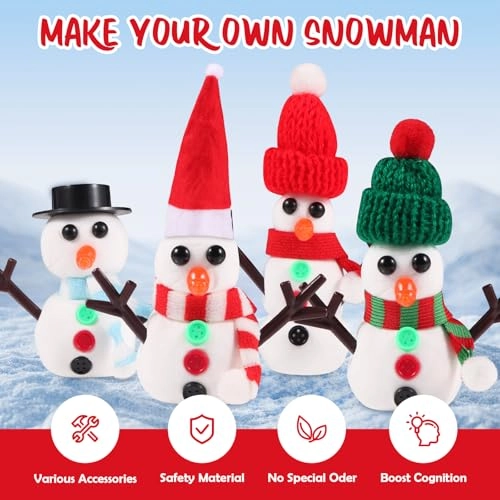 Build a Snowman Craft kit - 4 Pack