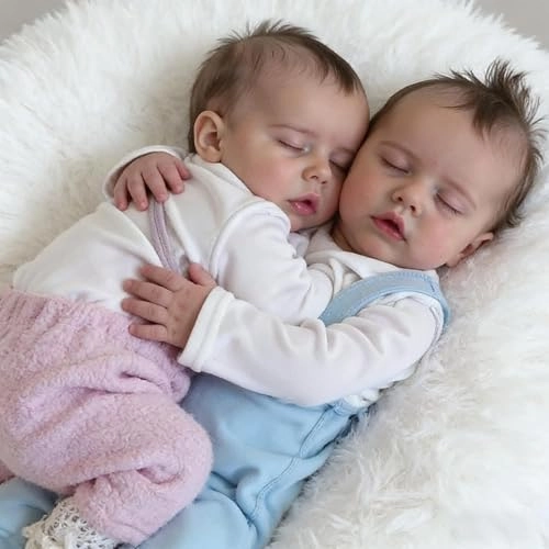 Reborn Baby Doll - 18 inch Silicone Boy and Girl Ages 3+ Bundle