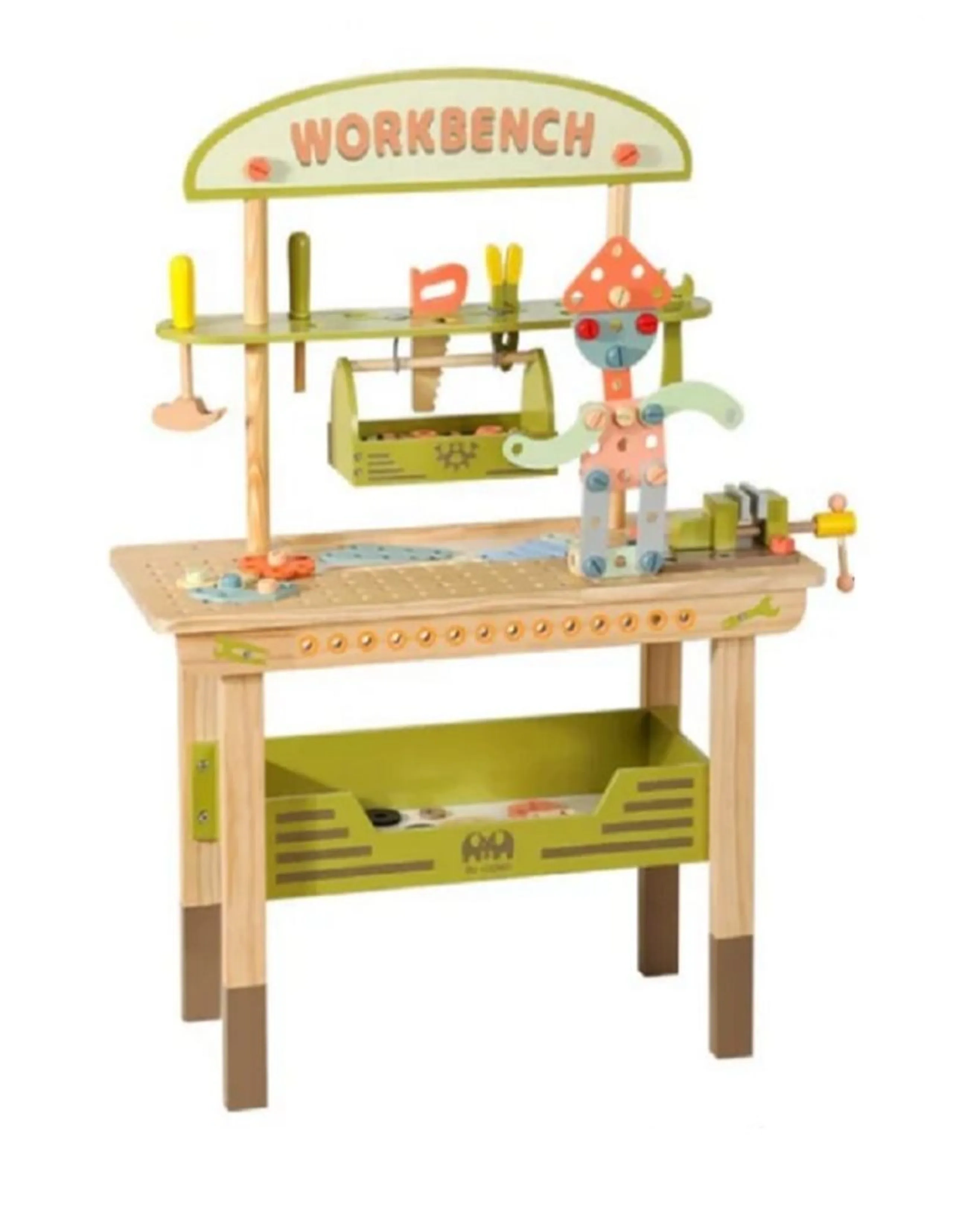 Factual Toys Kids Wooden Large Tool Table Playset (19188949-FT_MSN_23026)