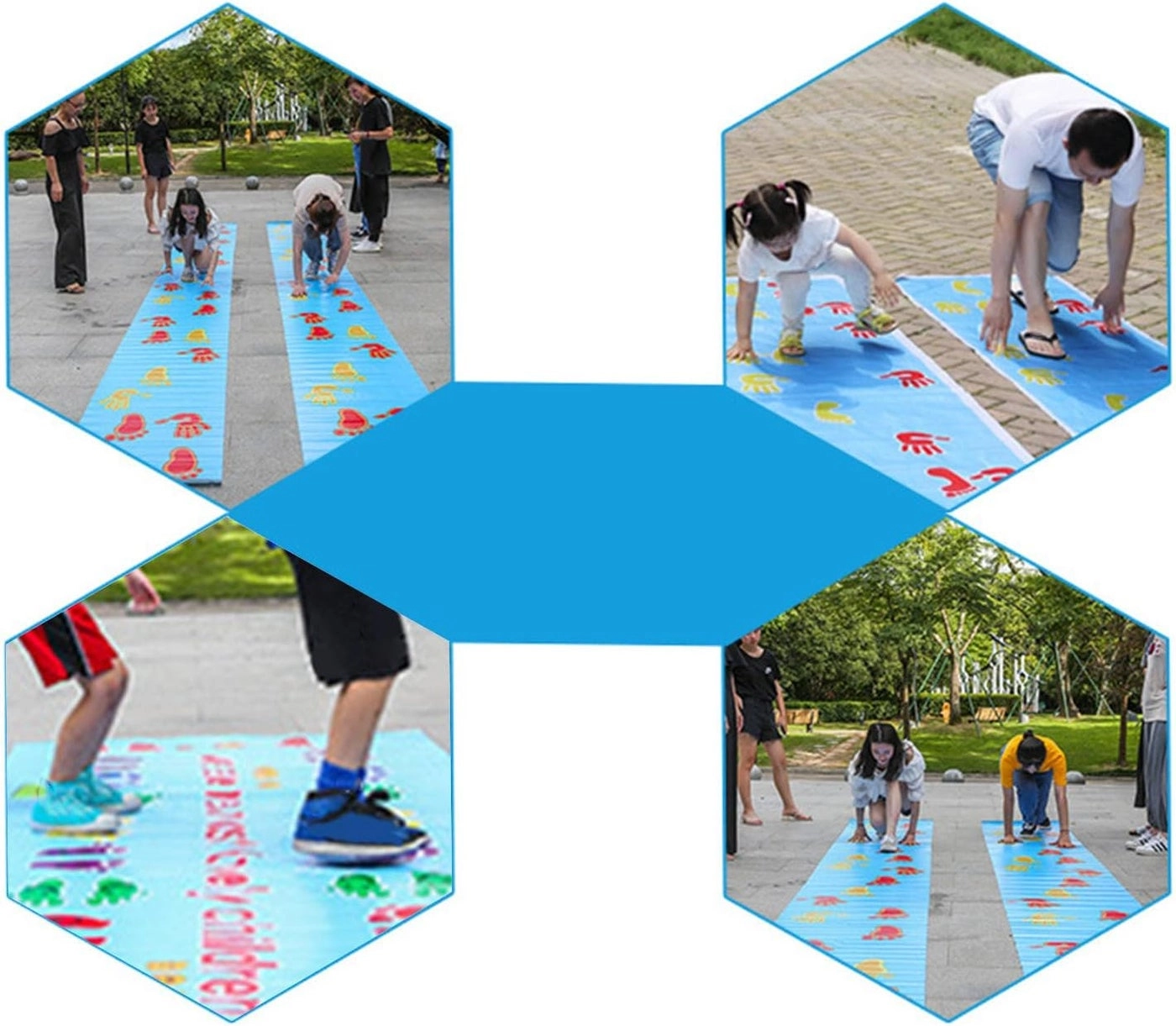 Hand Foot Game Pad - Anti Slip Texture Hand & Foot Hopscotch Decal