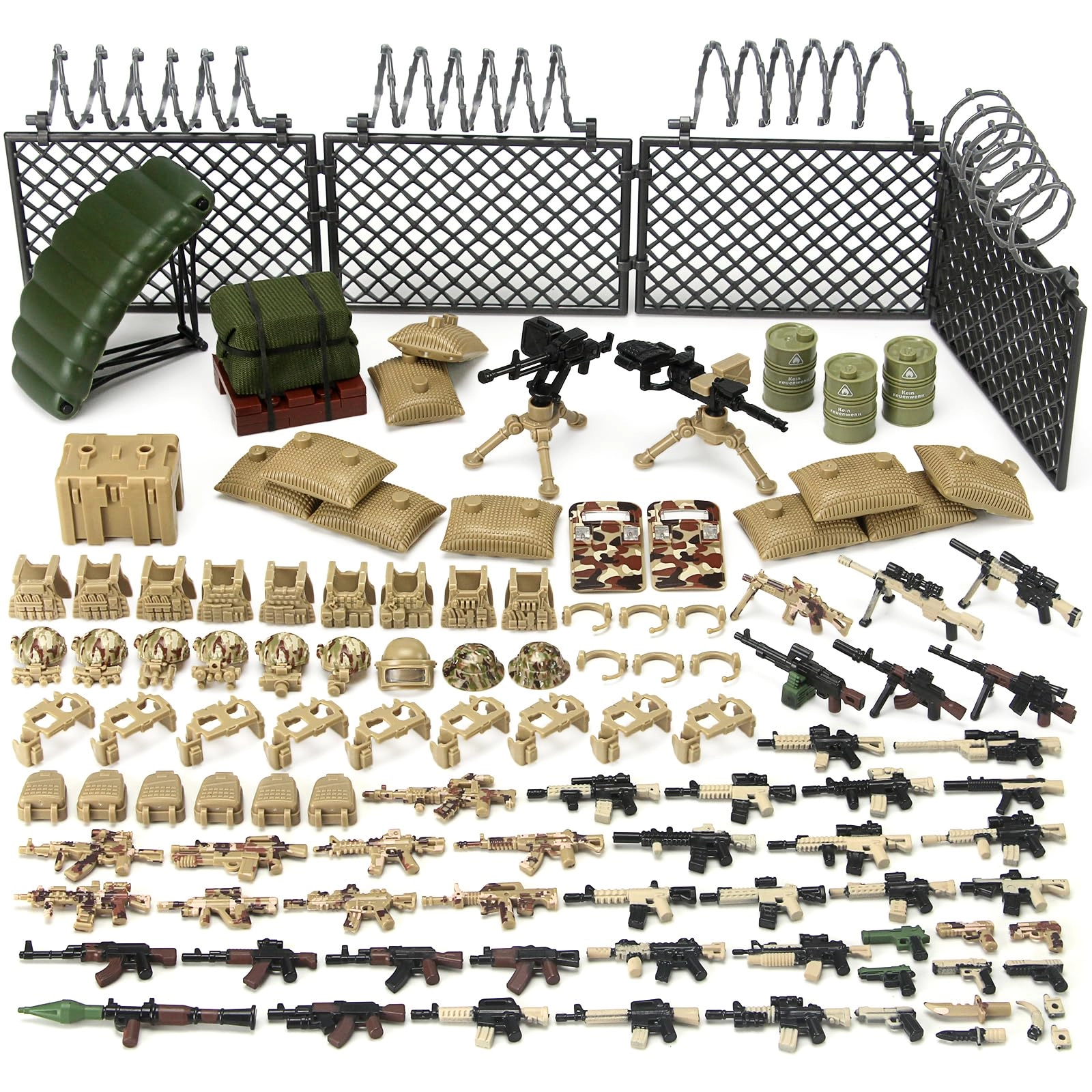 Feleph Military Weapons Play Set - Desert Camouflage