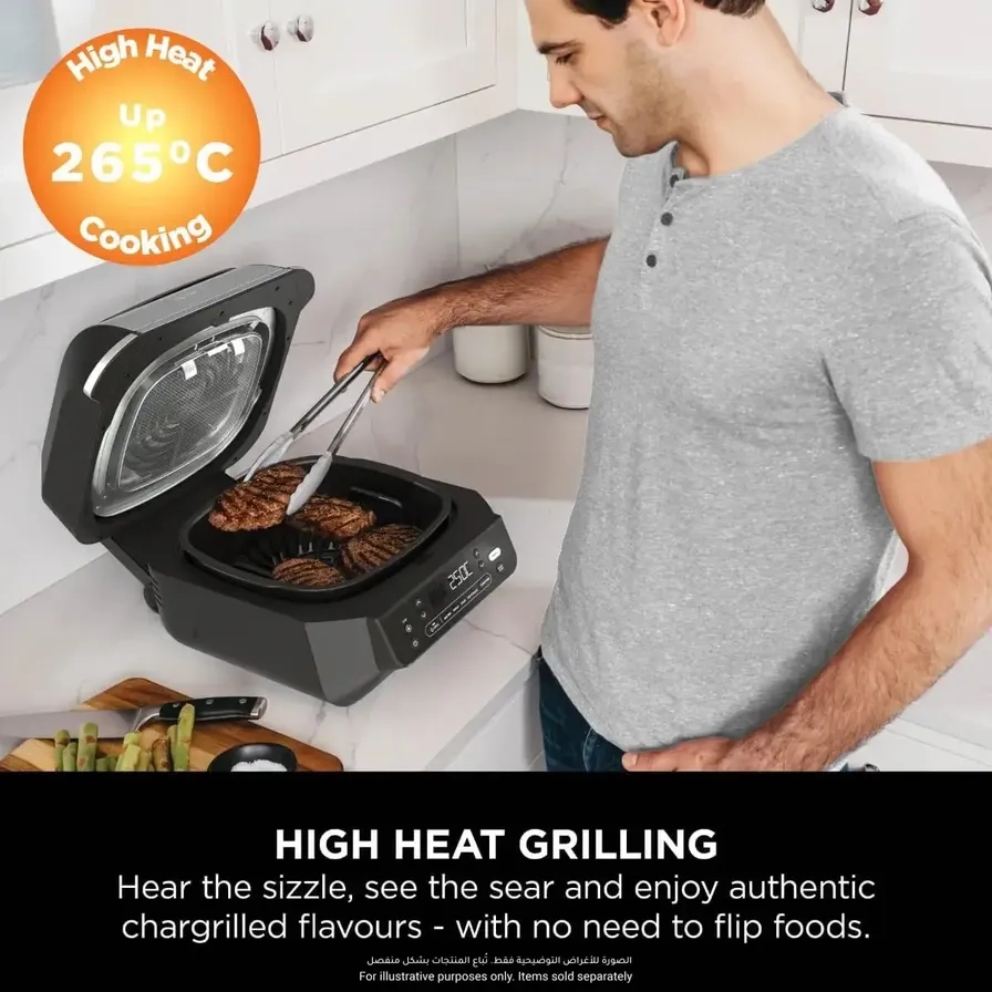 5-in-1 Indoor Grill With Air Fryer EG351ME