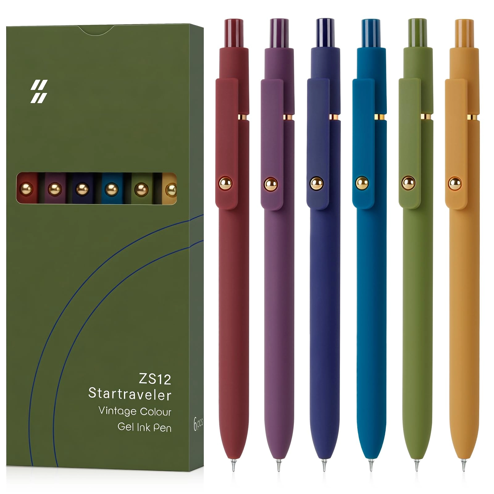 Gel Pens - 6pcs 0.7mm