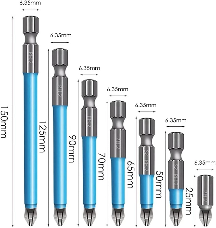 PH2 Screwdriver Bits - 7PCS