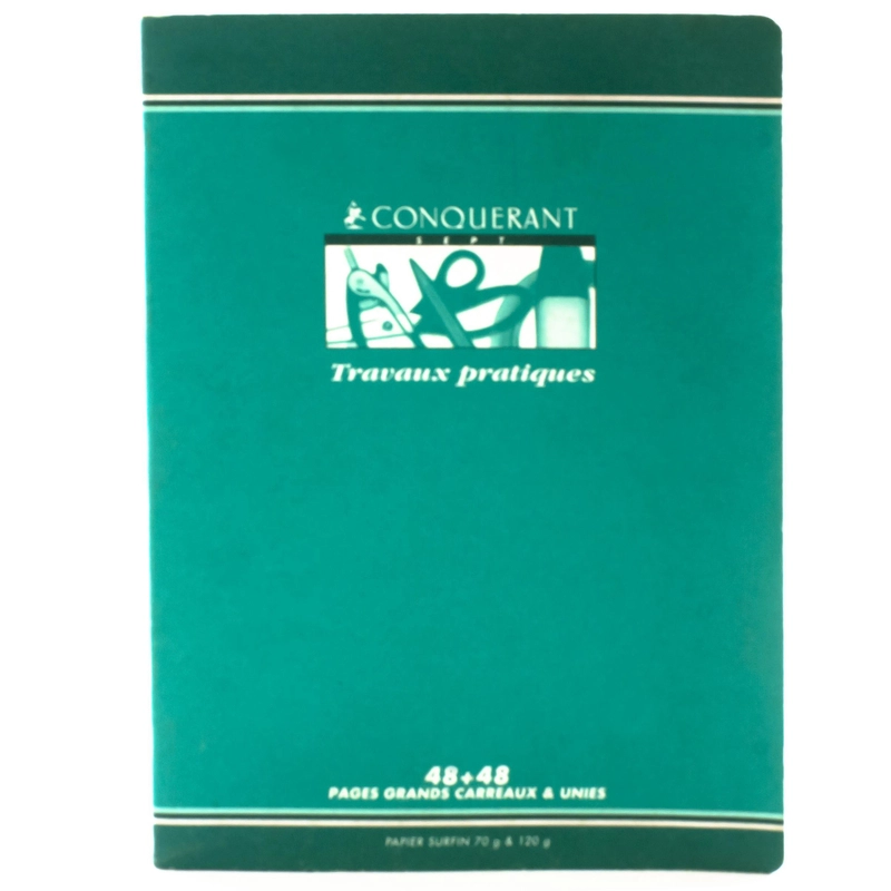 Conquerant Travaux Pratiques Notebook Softcover - Grid 24 Sheets