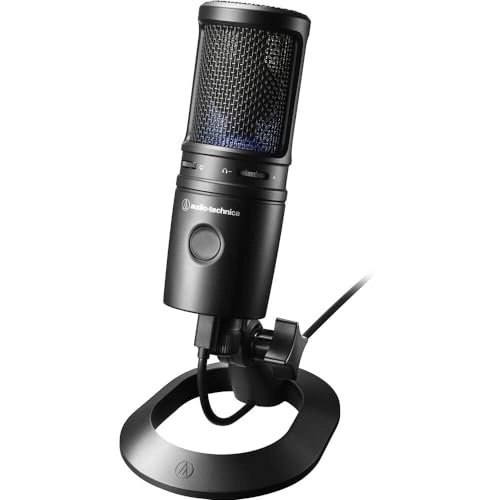 AT2020USB-X USB Microphone Boom Arm + Wind Screen Pop Filter + Microfiber Cleaning Cloth