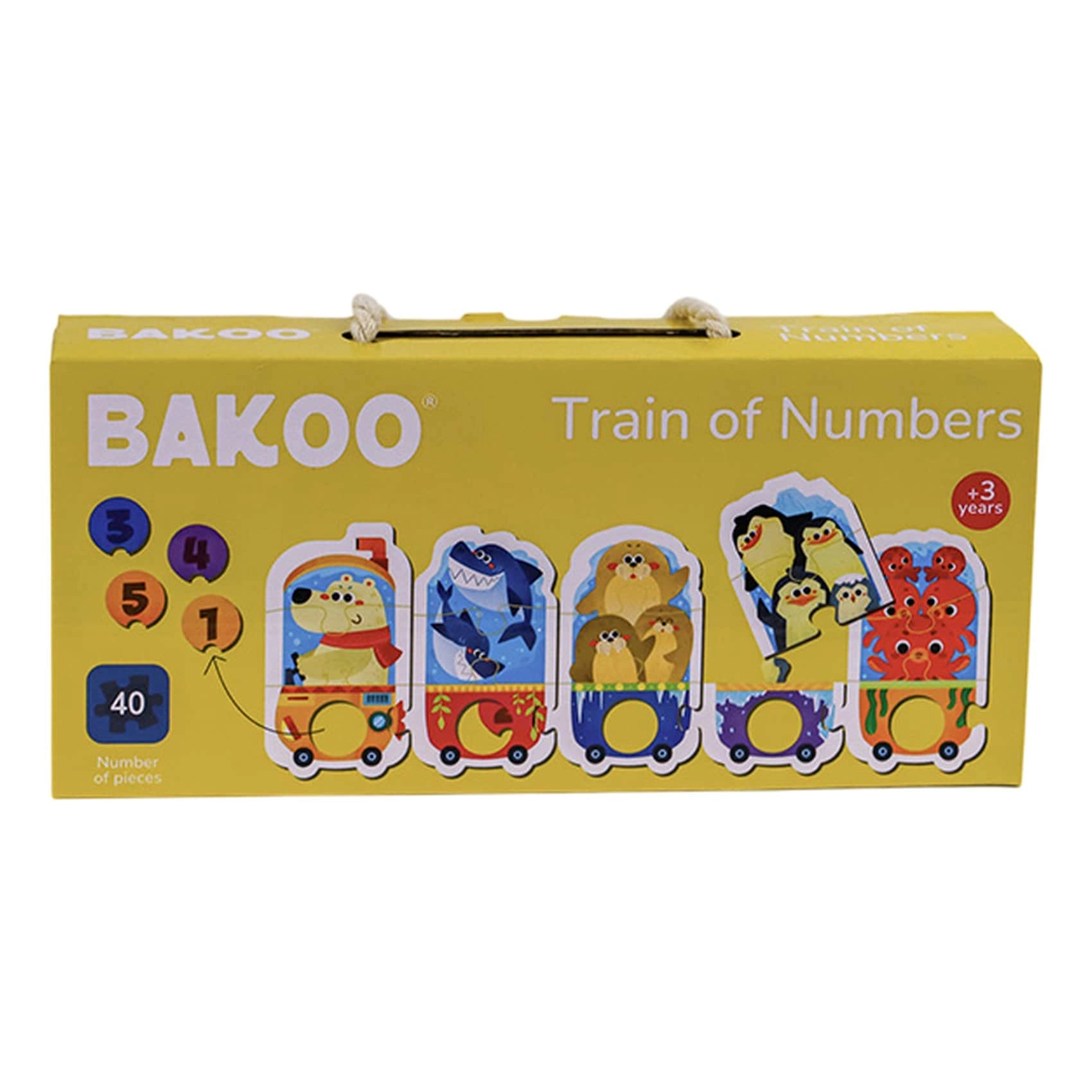 Carrefour Bakoo Train of Numbers - 40 pieces