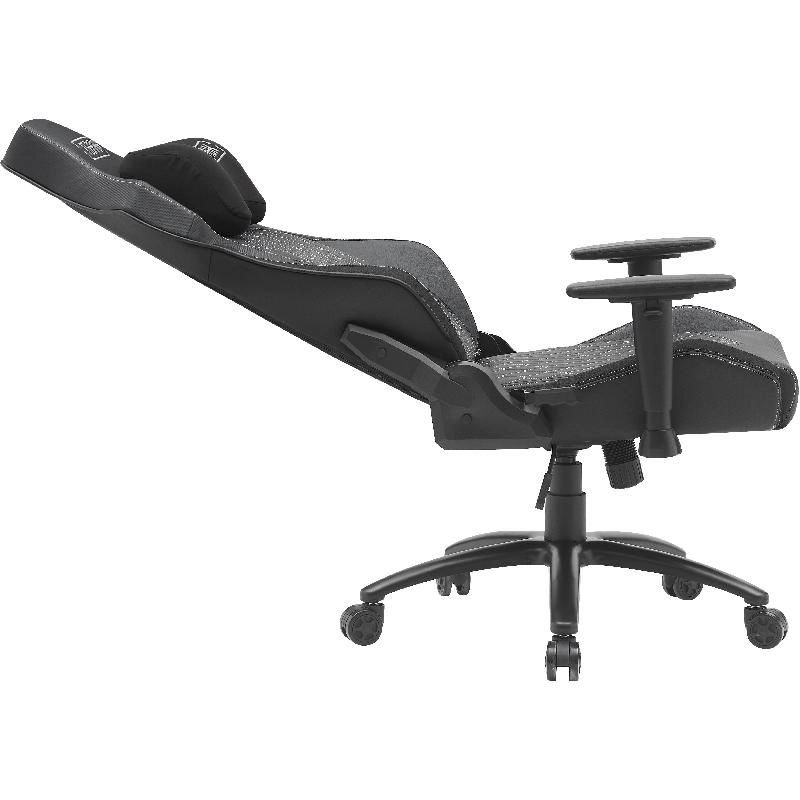 Premium Highback Gaming Chair - Black PU Leather Adjustable Height