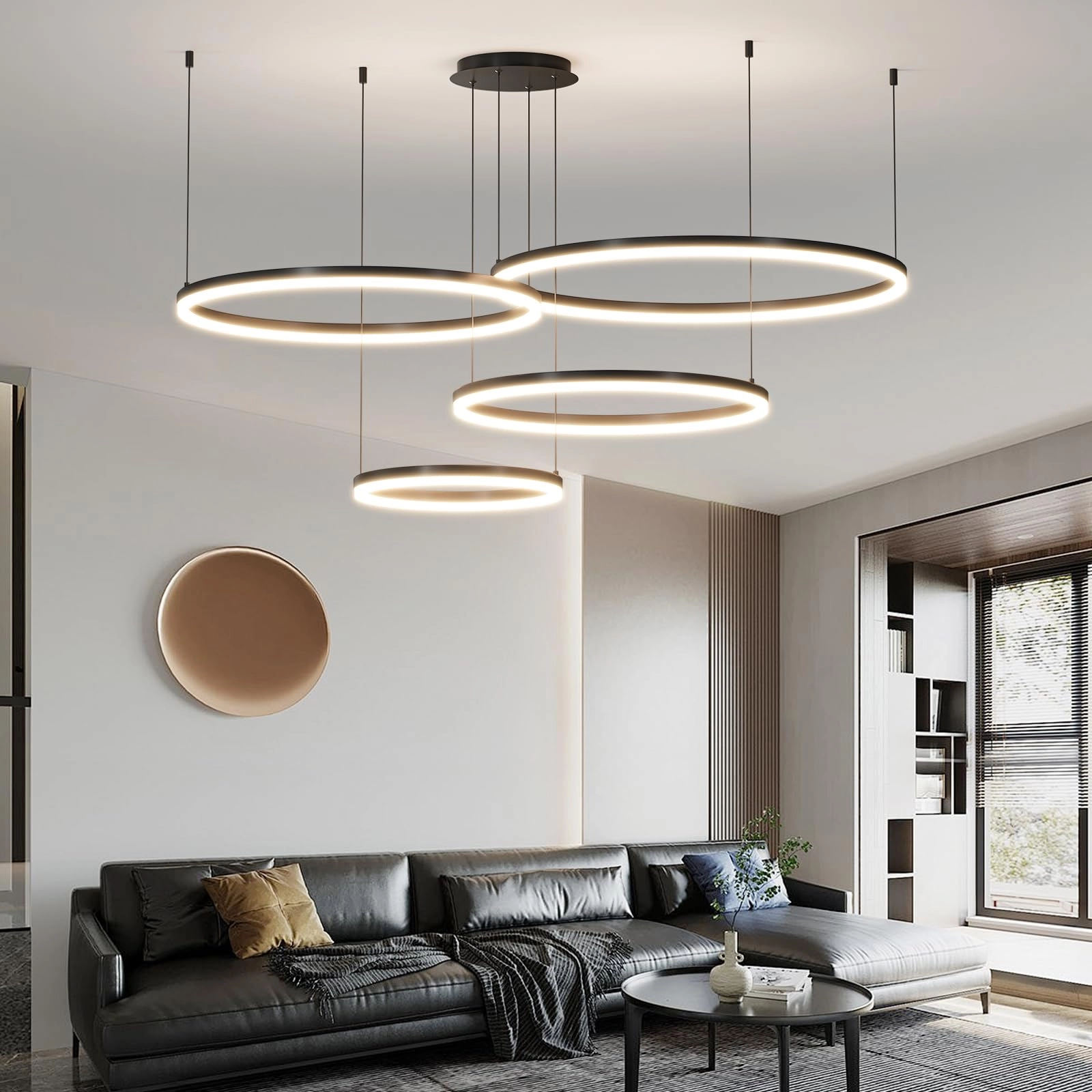 Round Pendant Light - 1.2m