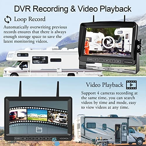 Wireless RV Camera System - Night vision 1080P