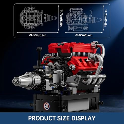 10204 - V8 motor Motor Engine Model Kit