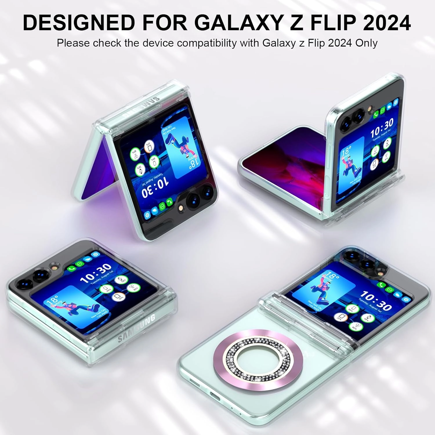 Mag Case Clear Case with MagSafe for Samsung Galaxy Z Flip 6