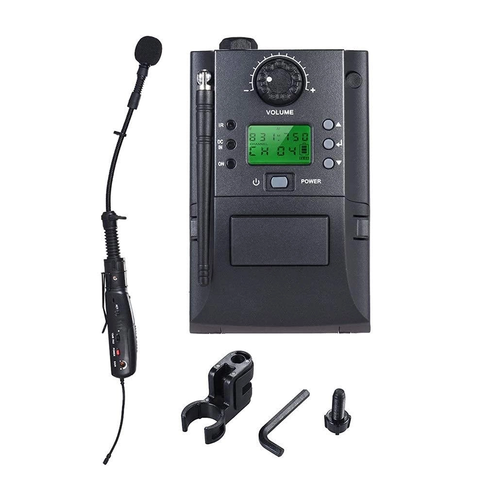 LTFJKNV Portable UHF Instrument Wireless Microphone System