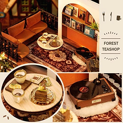 DIY Dollhouse Miniature Kit - Garden Tea House 1:24