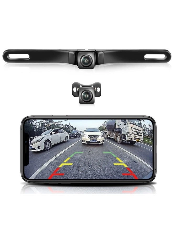 GreenYi WiFi Car Wireless Backup Camera - Night vision 5G WIFI 1280*720p