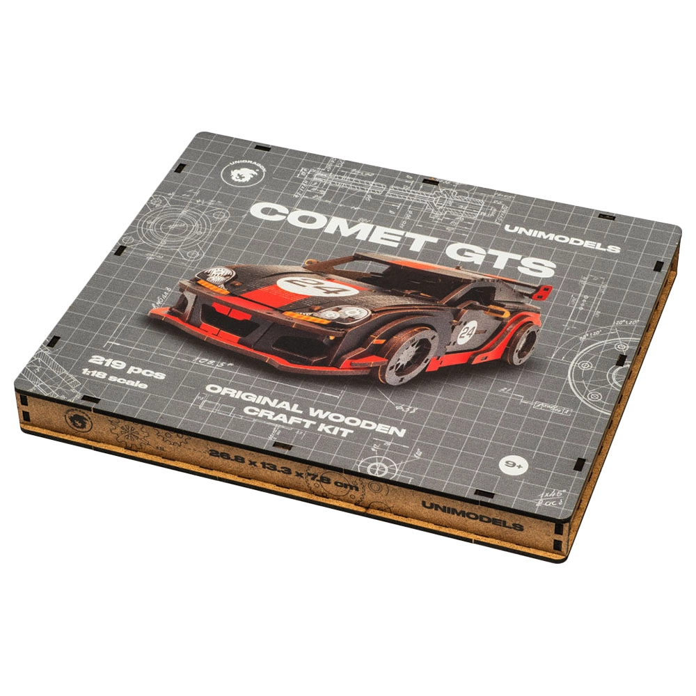 Comet GTS 3D Puzzle (4107390-COMET_GTS_BLACK-RED) - 219 pcs