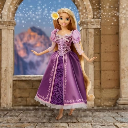 Rapunzel Fashion Doll - Removable Dress Flower Hair Clip 11 Articulated Joints