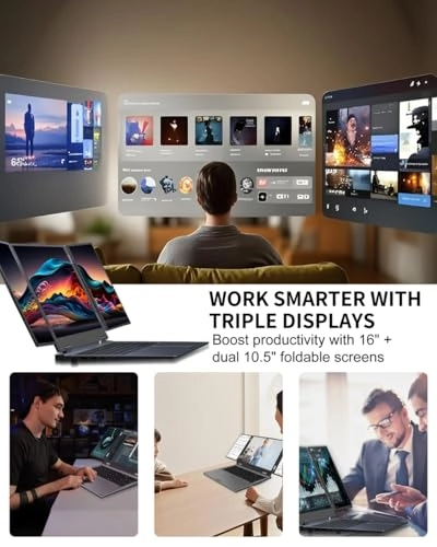 Triple Screen Laptop - 16'' Core i7-12700H 32GB DDR4 2TB SSD