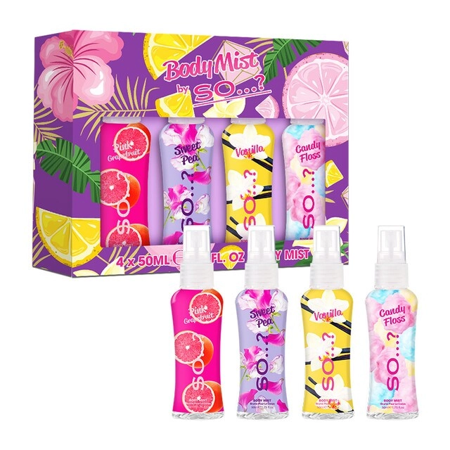 ELITE GLOW Womens Mini Mist - Pink Grapefruit Vanilla Candy Floss Sweet Pea 4 piece(s)